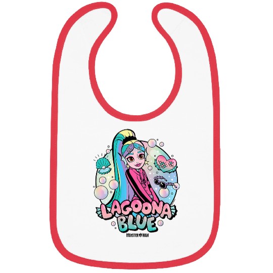 Kids Monster High Lagoona Blue Bubbles Bibs