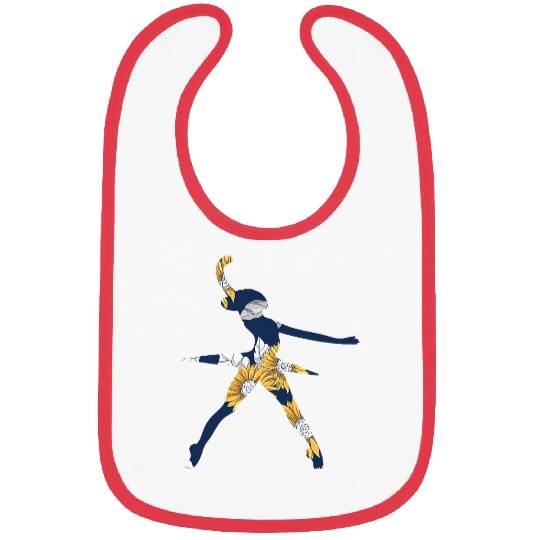 Ballerina Sunflower Ballet Dancer Floral Dancing Flower Bibs