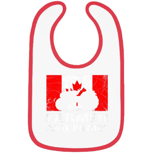 Farmer and proud Canadian Farmer Bibs