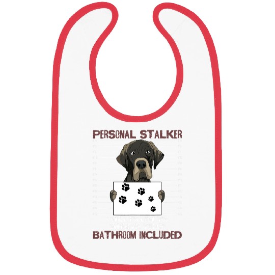 Great Dane Pet Gentle Dog Lover Personal Stalker German Mastiff Bibs