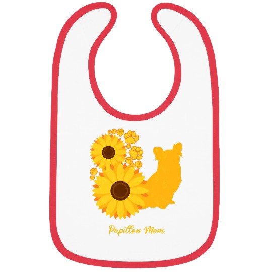 Papillon Pet Sunflower Dog Mom Bibs