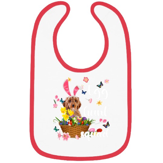 Cockapoo Pet Happy Easter Day Easter Colorful Egg Hunt Bibs