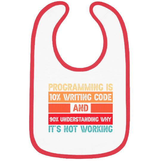 Humorous Programming Quote Programmer Software Developer Bibs