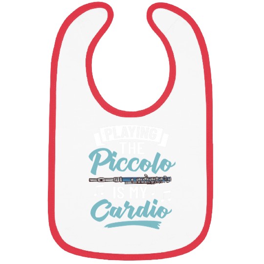 Funny Flute Piccolo Instrument Music Flute Player Beginner Lesson 4 Bibs