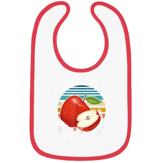 Fruit Picker Harvest Season Apple Farmer Funny Apple Picking Bibs