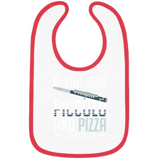 Funny Flute Piccolo Instrument Music Flute Player Beginner Lesson 28 Bibs