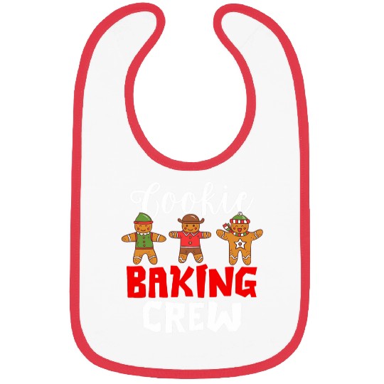 Funny Gingerbread Cookie Baking Crew Christmas Baker Pajama Bibs