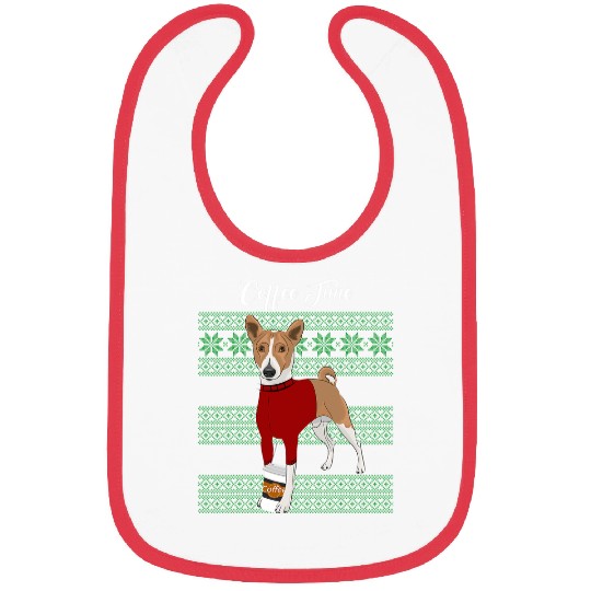 Basenji Pet Dog Basenji Coffee Time Basenji Lover Bibs
