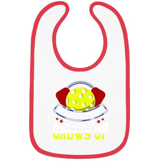 Sport Pickleball funny gift when tennis grows up Bibs