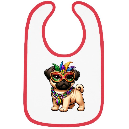 Corgi Pet Cute Mardi Gras Carnival Corgi Dog Mardi Gras Bibs