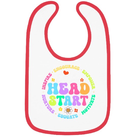 Early Head Start Squad homesschool Teacher Headstart Bibs