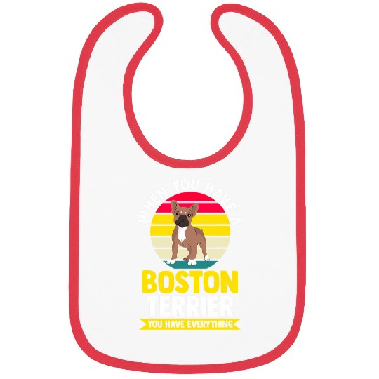 Border Collie Pet When you have a Boston Terrier Bibs
