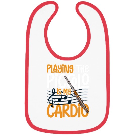 Funny Flute Piccolo Instrument Music Flute Player Beginner Lesson 23 Bibs