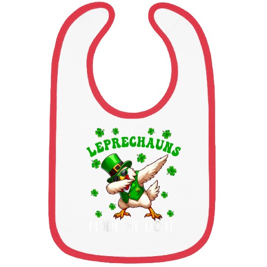 The Leprechauns Do It Patricks Day Shamrocks Chicken Bibs