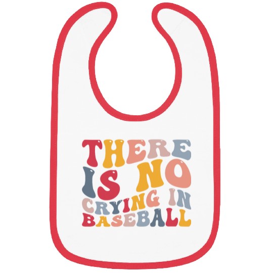 Sport Baseball There Is No Crying In Baseball Funny Player Bibs