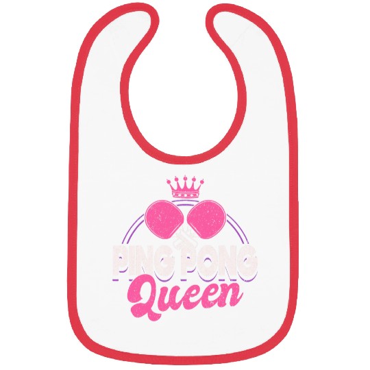 Sport Ping Pong Tournament Ping Pong Queen Bibs