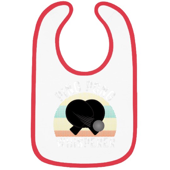 Sport Ping Pong Whisperer Funny Ping Pong Player Gift Bibs