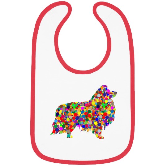 Shetland Pet Colorful Polka Dot Shetland Sheepdog International Dot Day Bibs