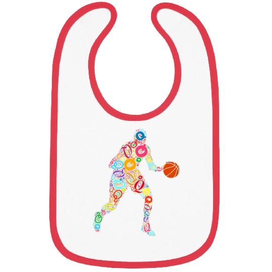 Sport Basketball Player Name Initial Monogram Custom Letter Q Bibs