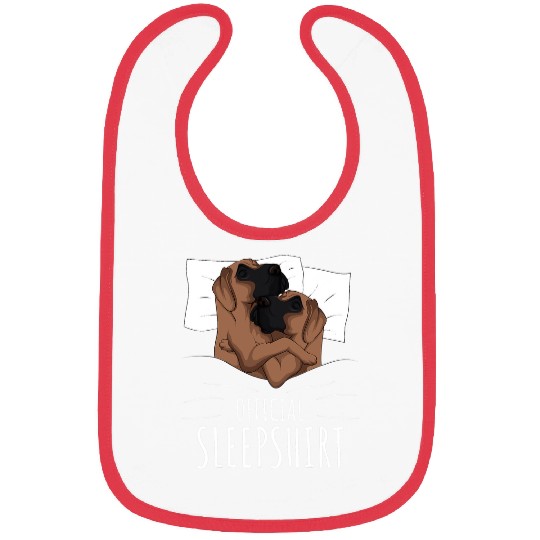 Great Dane Pet Lover Official Sleep 15 Bibs