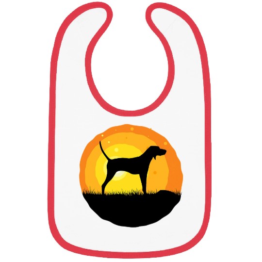 Coonhound Pet Treeing Walker Coonhound Dog Retro 11 Bibs