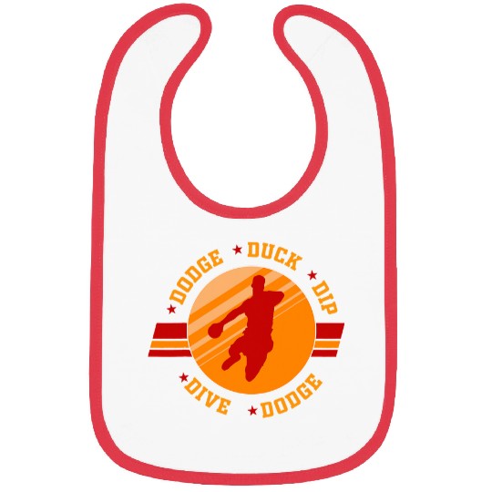 Sport Dodgeball Design for dodges Duck Dip Dive dodges 3 Bibs