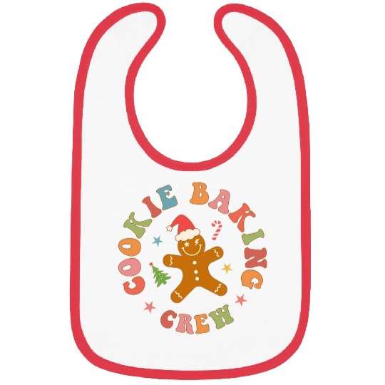 Cookie Baking Crew Christmas Festive Holiday Baking Design Bibs