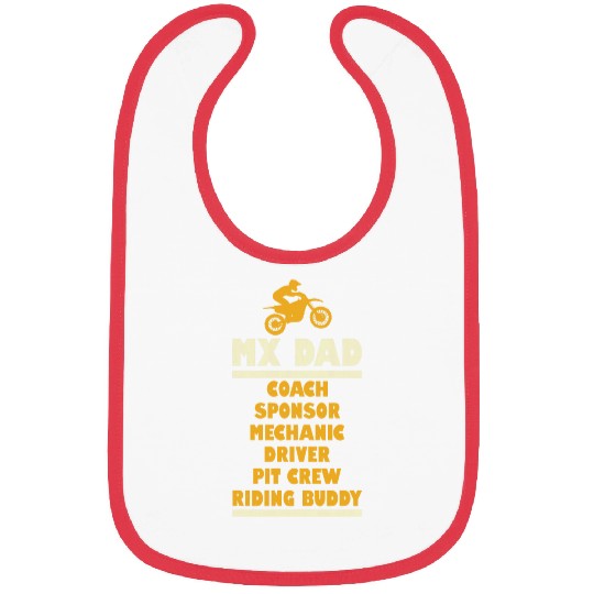 MX Dad Coachs Sponsor Mechanic Driver Medic Pit Crew Bibs