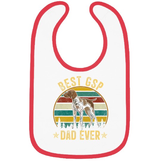 German Shorthaired Pet bests GSP Dad Ever Dog Lover Owner German Shorthaired Pointer 9 Bibs