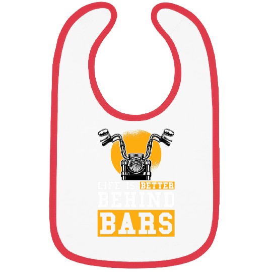 Life Is Better Behind Bars Chopper Custombike Motorcycle Bibs
