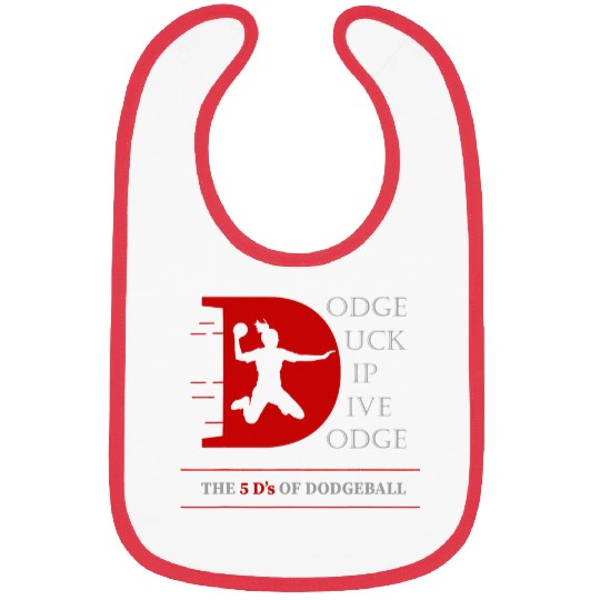 Sport Dodgeball Design for dodges duck dip dive dodges 5 Bibs