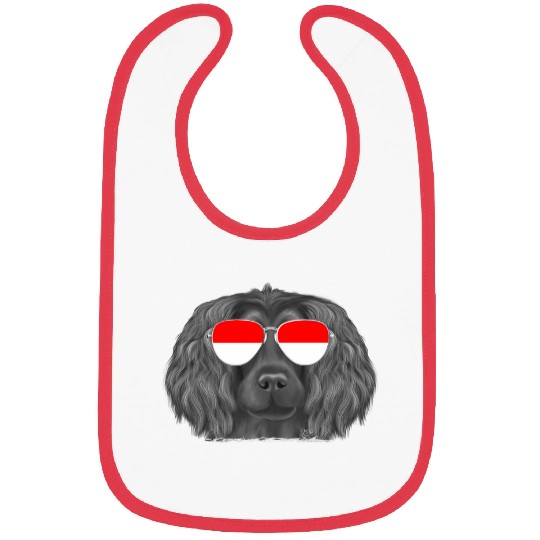 Boykin Spaniel Pet Indonesia Flag Sunglasses Bibs