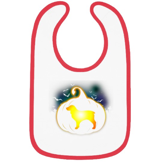 Boykin Spaniel Pet Pumpkin Funny Halloween Bibs