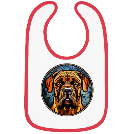 Boerboel Pet Stained Glass Leadlight Artistic Bibs