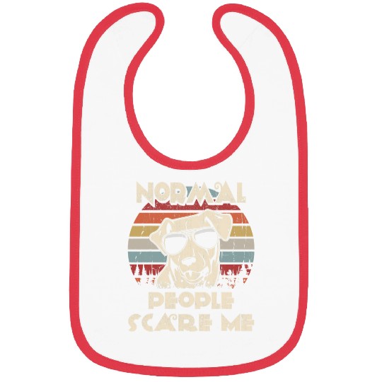 Chesapeake Pet Normal People Scare Me not My Chesapeake Bay Retriever Bibs