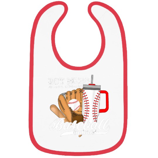 Sport Baseball Mama Hot Mess Always Stressed Game Day Bibs