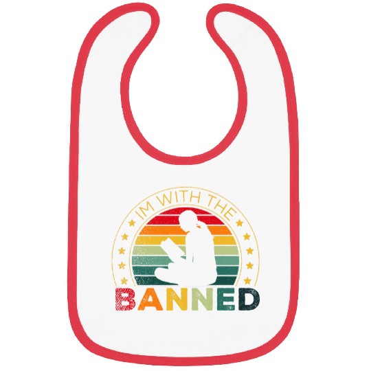 Im with the Banned Books Lovers Librarian Bookworm Reading Bibs