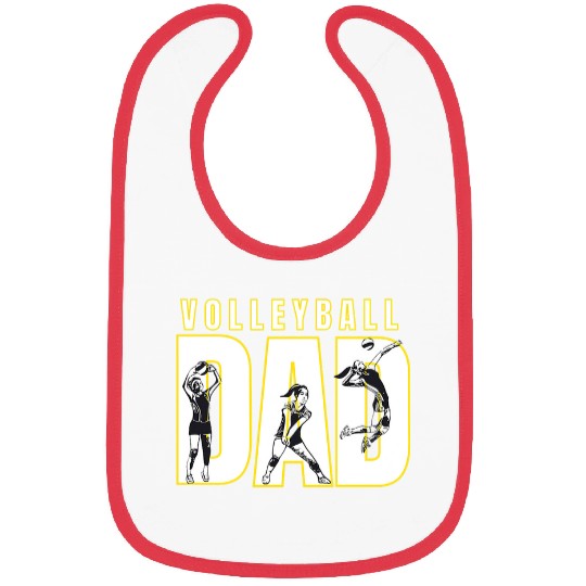 Sport Volleyball Dad Black and Gold Bibs