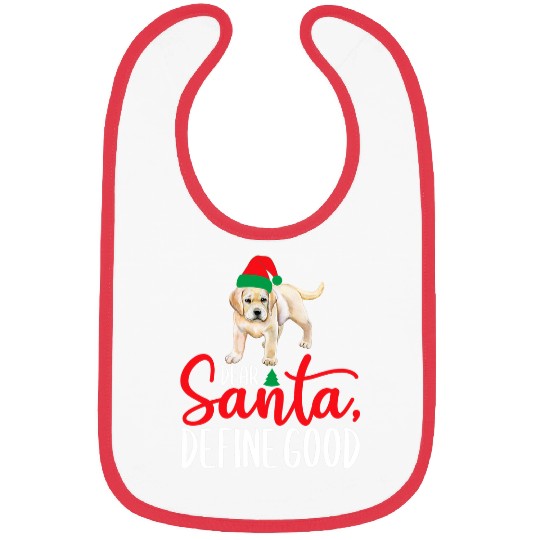Labrador Pet Pet Funny Yellow Lab Christmas Dear Santa 5 Bibs