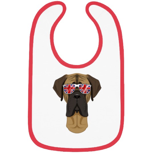 English Mastiff Pet Mastiff UK Sunglasses I English Flag I Union Jack Bibs