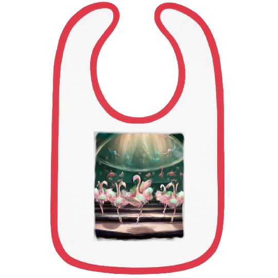 Womens Flamingo Ballerina Bibs