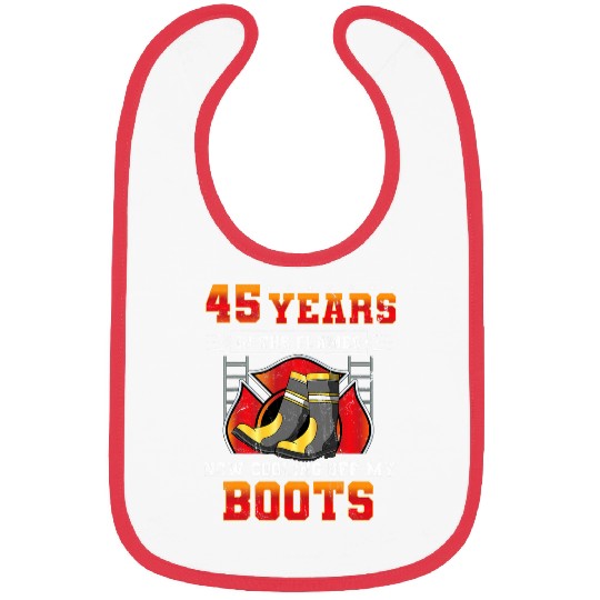 45 Year Retirement Design For Fireman 2Retired Firefighter Bibs