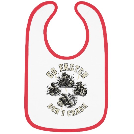 Go Faster Dont Crash 2Motorcycles Bibs