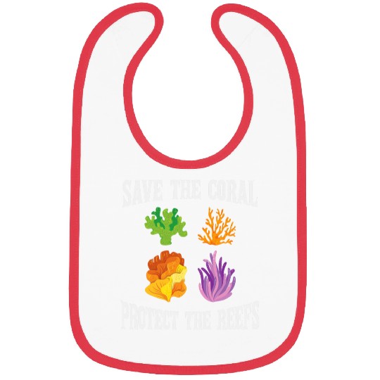 Save the Coral protect the reefs Ocean Biologist Bibs