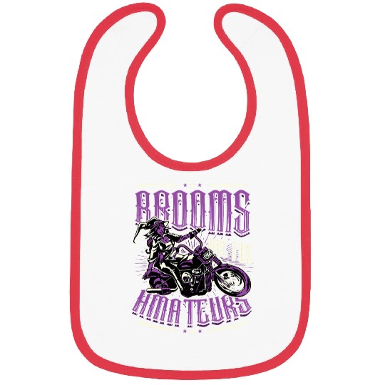 Brooms Are For Amateurs Halloween Witch Motorcycle Biker Bibs