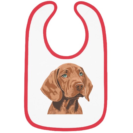 Cute baby dog Vizsla Puppy Bibs