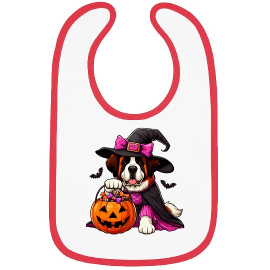 Saint Bernard Halloween Witches Costume For Lover Dog Bibs