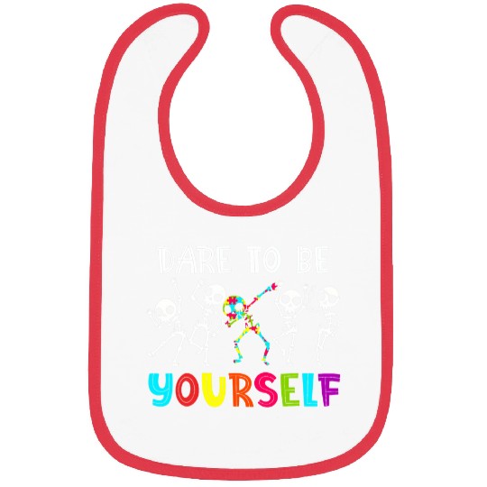 Autism Puzzle Dare To Be Yourself Skeletons Bibs