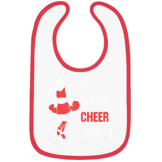 Eat Sleep Cheer Repeat vintages Cheerleading Coach Bibs