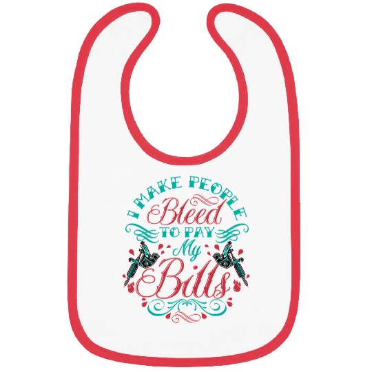 Tattoo Lover Needles Tattooing Tattoo Artist Men Bibs